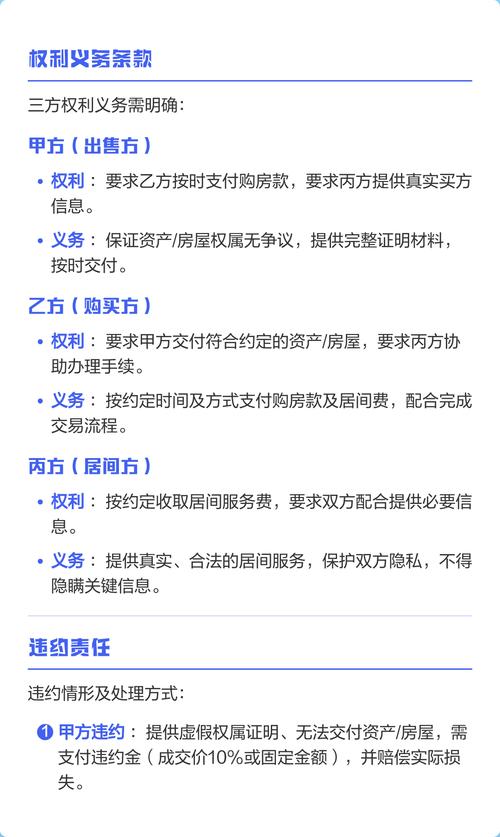 买卖居间合同核心条款解析 ▎本文为房产买卖居间合同核心条款梳理